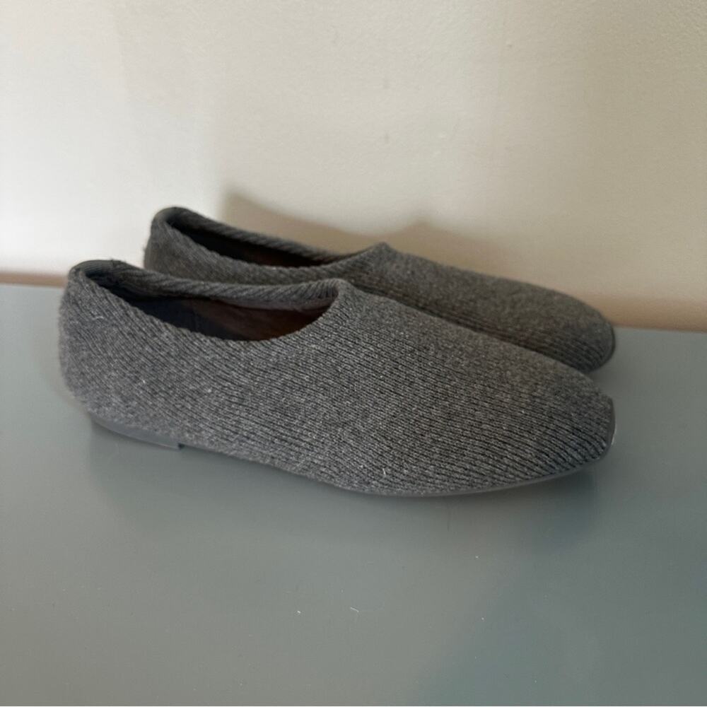 Aerosoles Ren Sweater Knit Flat 9.5 Grey Wool NEW Slip On Loafers - Picture 4 of 5